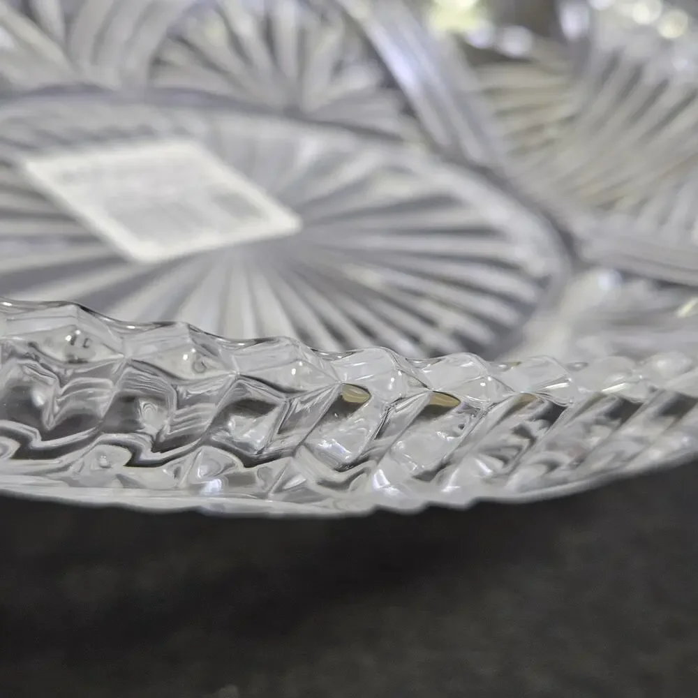 Mikasa Royal Suite Hostess Server Lead Crystal Dish QQ228/349 Japan Wedding Tray